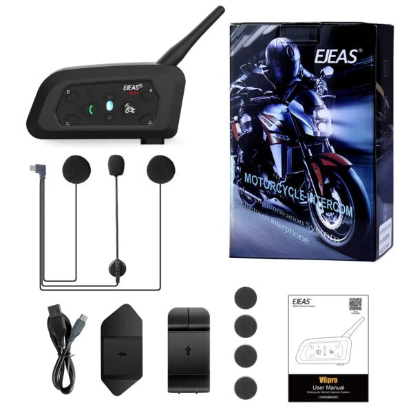 EJEAS V6 Pro Plus Helmet Intercom Communication System - View 5