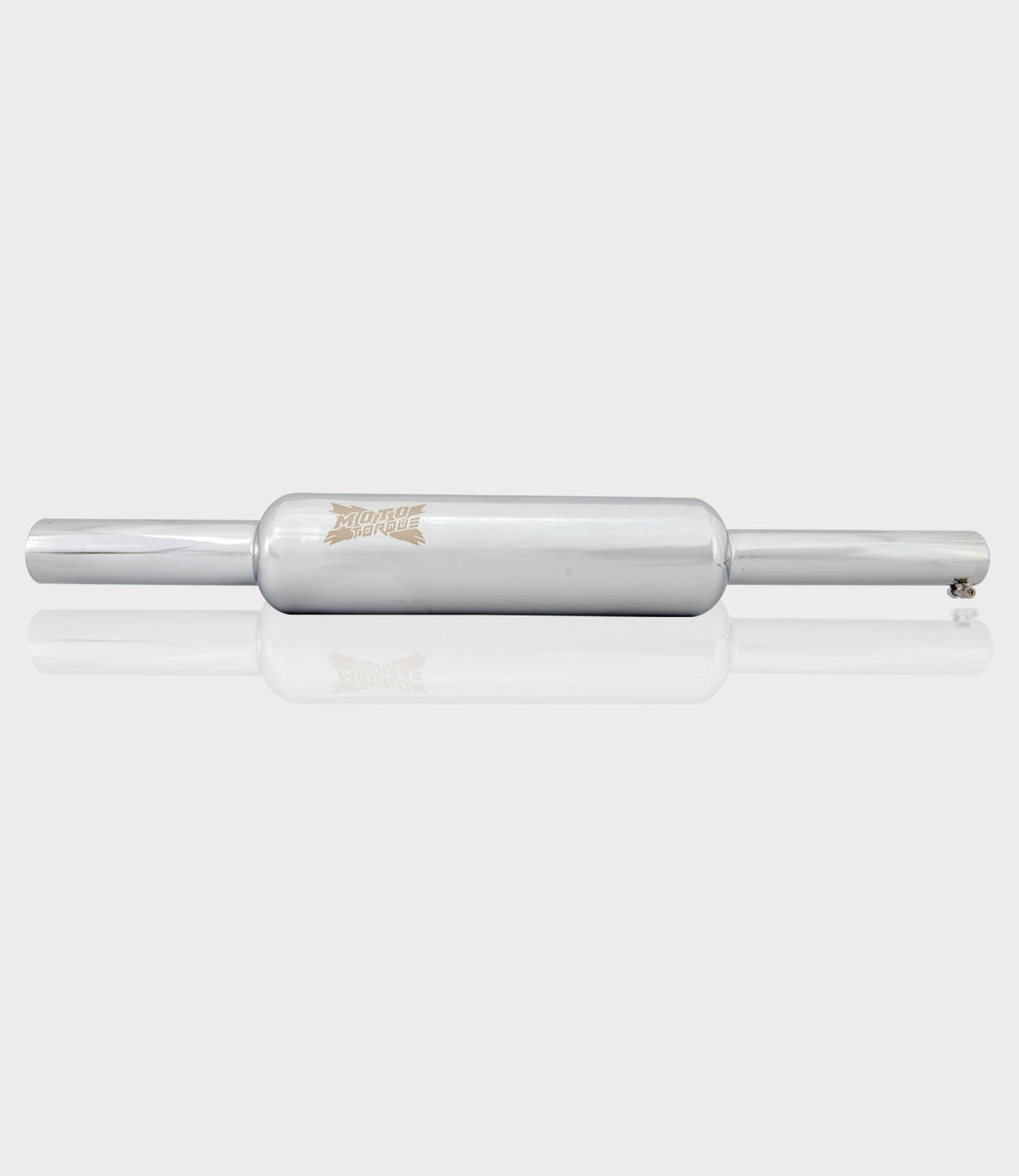 Moto torque Bottle Chrome Exhaust for Royal Enfield UCE Models – Classical Bullet Bass Performance Silencer