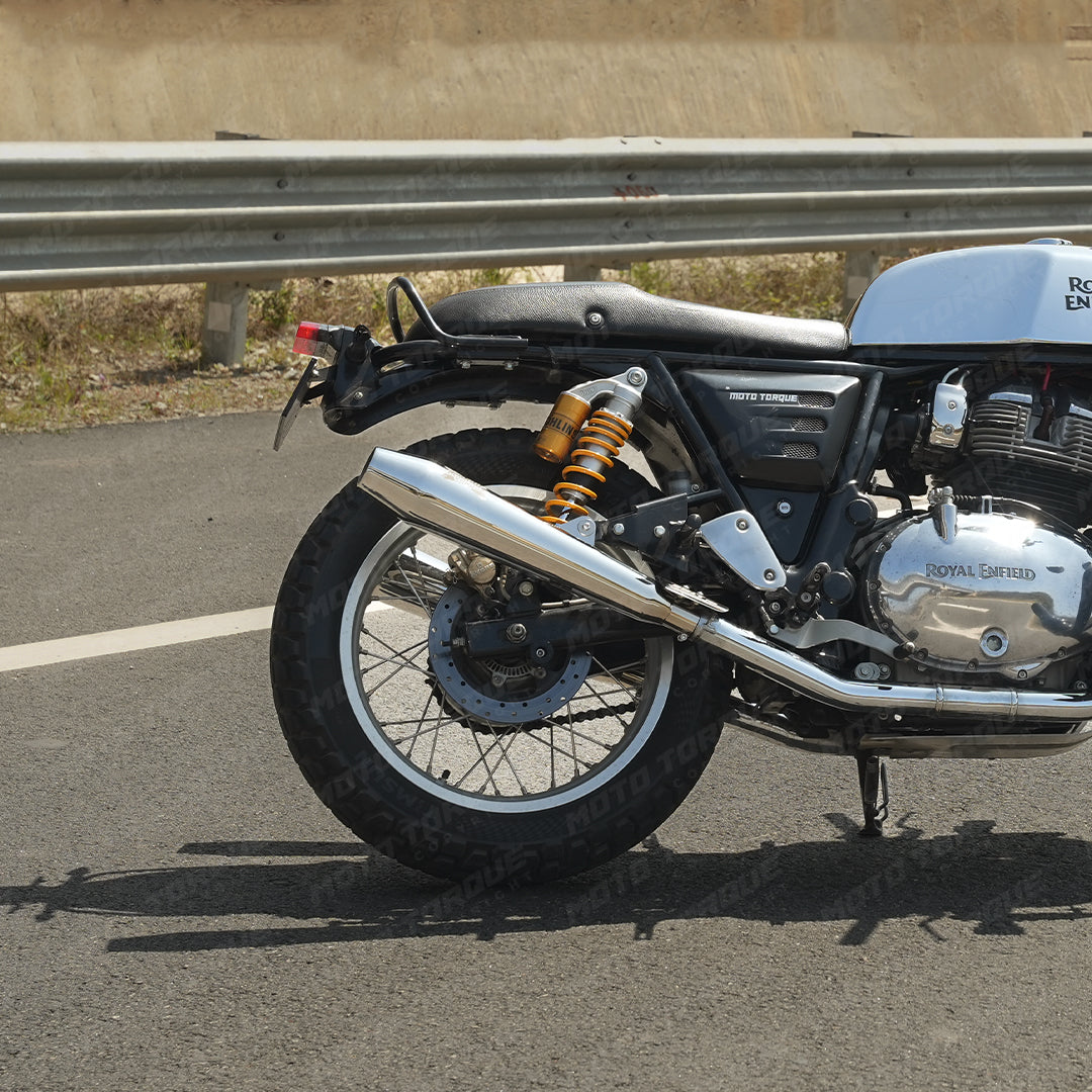 Moto Torque BOLT PRO Polish Performance Exhaust for Royal Enfield Interceptor 650 / Continental GT 650 | Stainless Steel