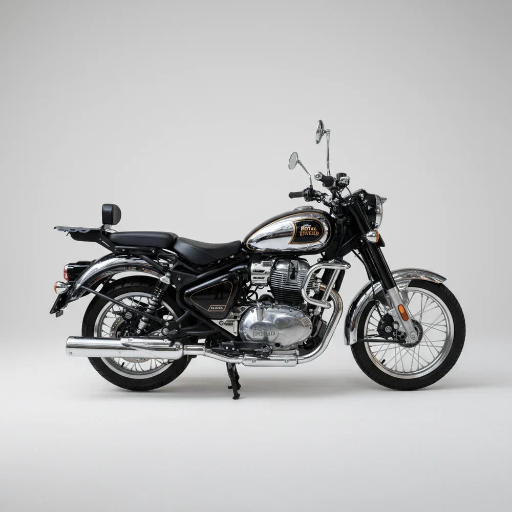 Barrel Exhaust B-12 Bass Master Slip-On Exhaust for Royal Enfield Classic 650 | 304 Stainless Steel Performance Exhaust