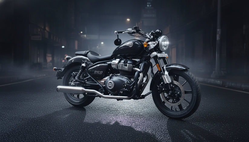 SS Motocorp 2x2 Full System Exhaust for Royal Enfield Super Meteor 650 | Dual Exhaust Setup with Header, Mid Pipes & Slip-Ons