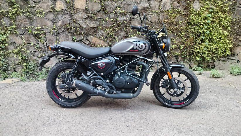 SS Motocorp Slip-On Exhaust for Royal Enfield Hunter 350 | Performance Silencer with DB Killer - View 5