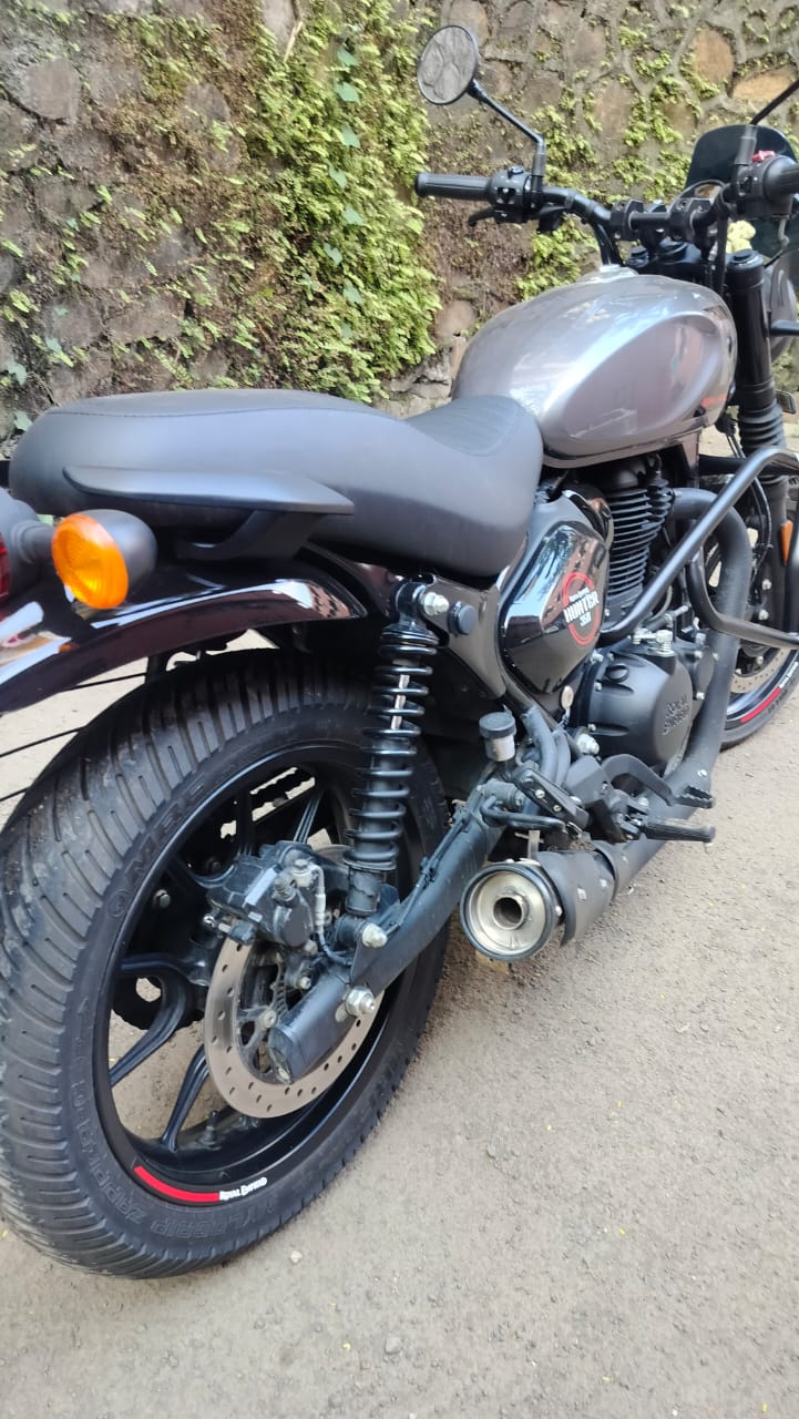 SS Motocorp Slip-On Exhaust for Royal Enfield Hunter 350 | Performance Silencer with DB Killer - View 3