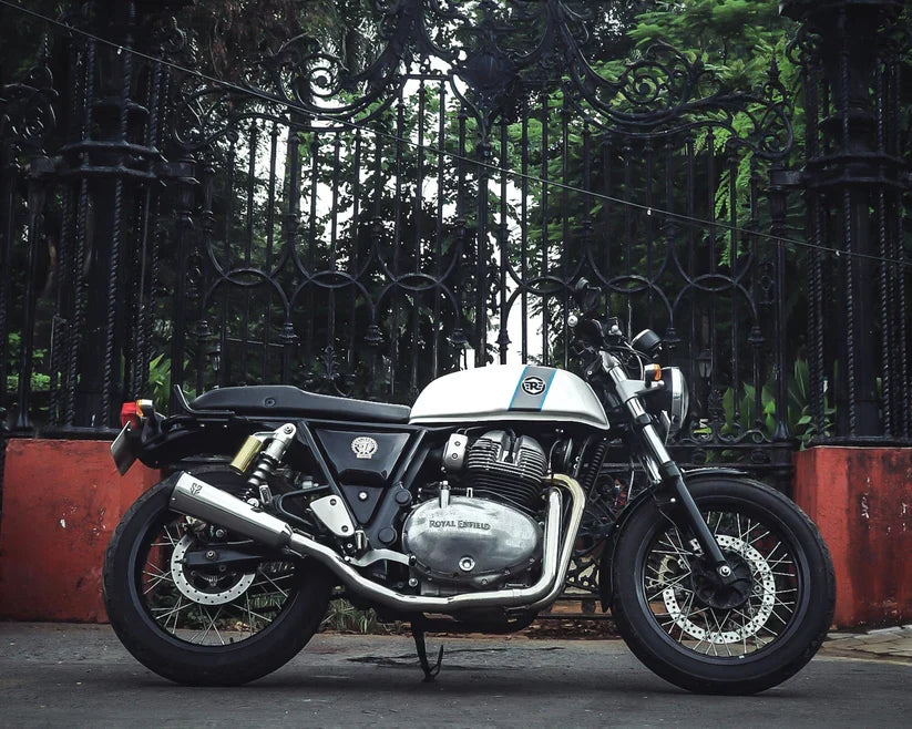 SS Motocorp 2x1 Full System Exhaust with Fat Can for Royal Enfield Interceptor 650 / Continental GT 650 | Performance Exhaust