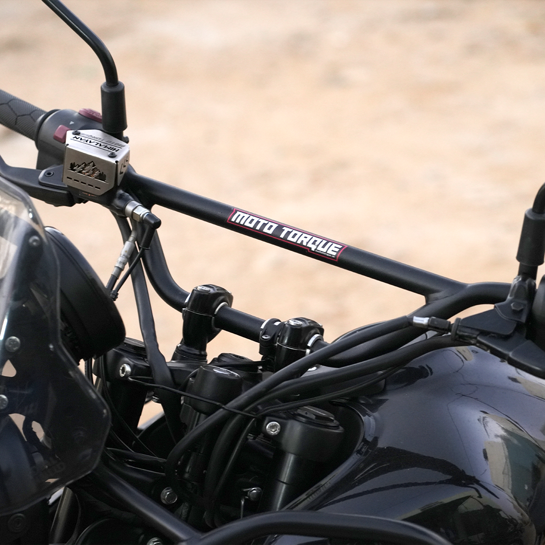Mototorque Handlebar for Royal Enfield Himalayan 450 | Heavy Duty Touring Handle Bar | Improved Riding Comfort - View 2