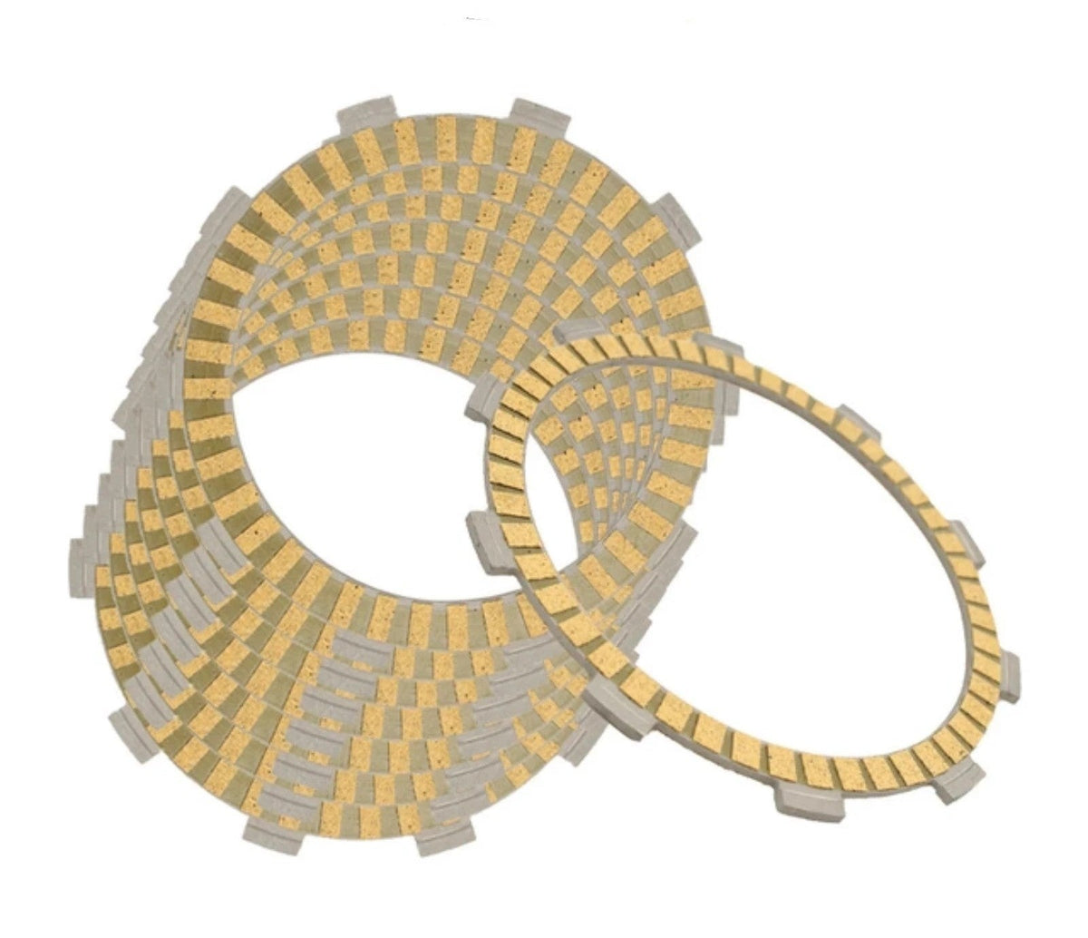 High Quality Paper Based Clutch Plates Suitable For Honda Cbr600 2003-2006 Set Of 7 Clutch Plates &Amp; 1 Friction
