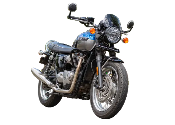 Triumph Bonneville T120 1200 Slip-On Performance Exhaust | Silver Stallion | +2.5 BHP Boost | Silver / Black Matte / Brushed