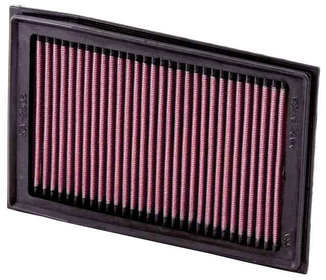 K&N KA-2508 High-Flow Air Filter for Kawasaki Ninja 250 / 300 (2008–2017) Performance Washable Filter