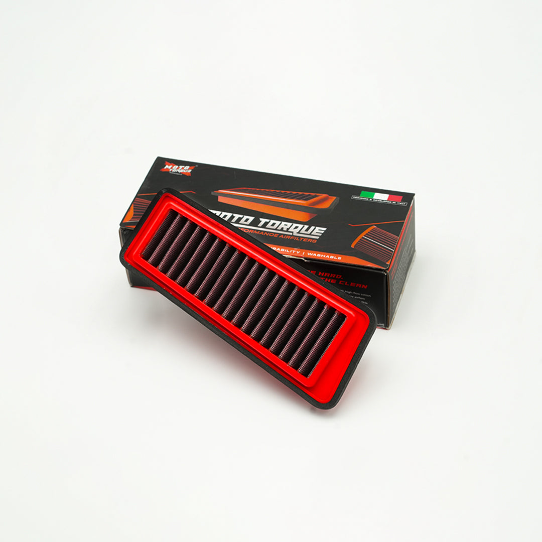 Moto Torque Performance Air Filter for Hero Xpulse 200 – High-Flow Reusable Cotton Gauze Air Filter