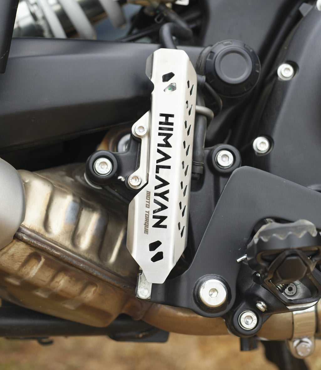 Moto Torque Rear Master Cylinder Guard (SS) for Royal Enfield Himalayan 450 – Stainless Steel Rear Brake Protector - View 4