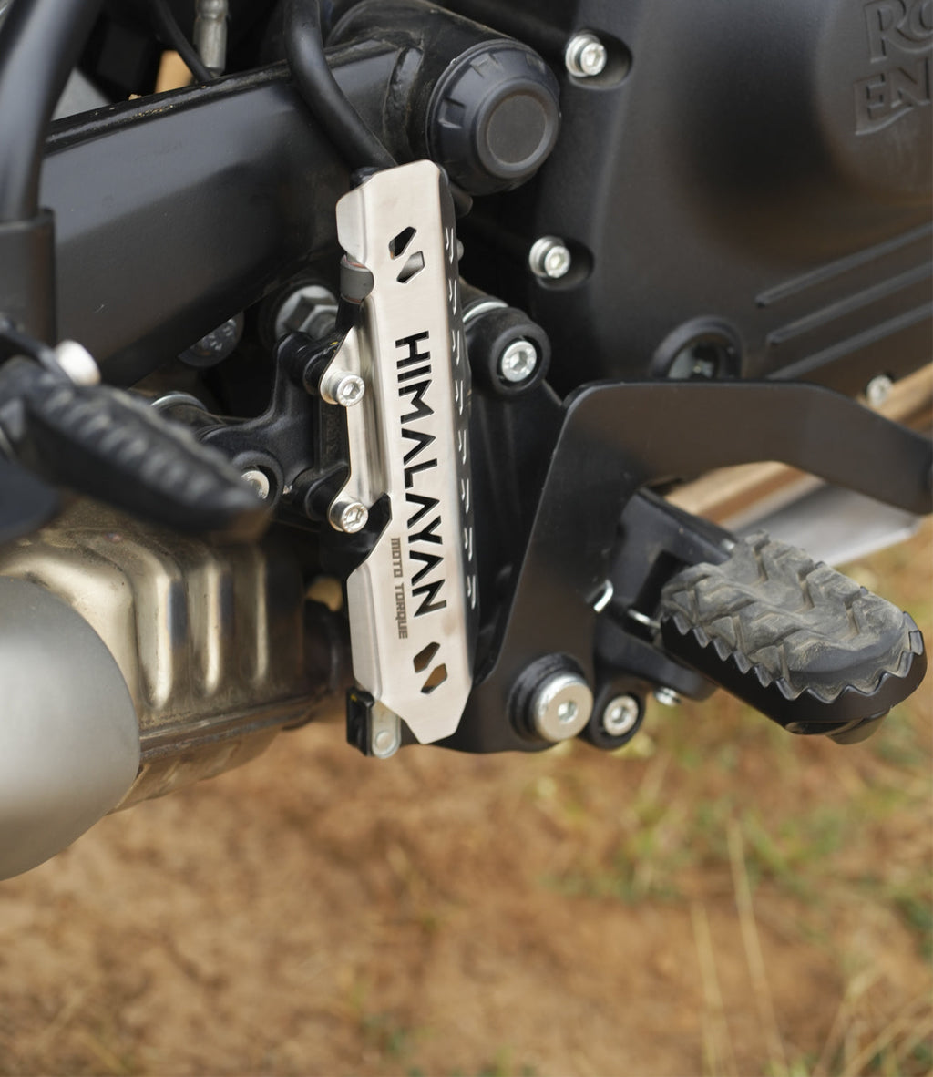 Moto Torque Rear Master Cylinder Guard (SS) for Royal Enfield Himalayan 450 – Stainless Steel Rear Brake Protector - View 2