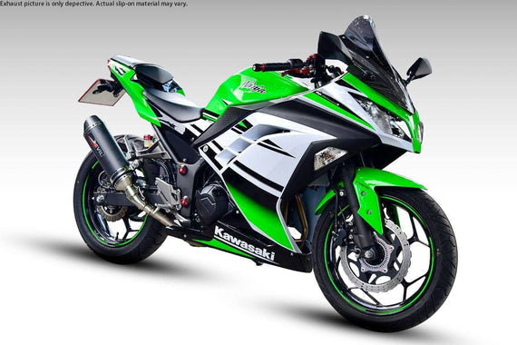 Devil Evolution Slip-On Exhaust with Link Pipe for Kawasaki Ninja 400 / Kawasaki Ninja 500 | Performance Racing Exhaust India