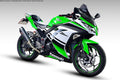 Devil Evolution Slip-On Exhaust with Link Pipe for Kawasaki Ninja 400 / Kawasaki Ninja 500 | Performance Racing Exhaust India