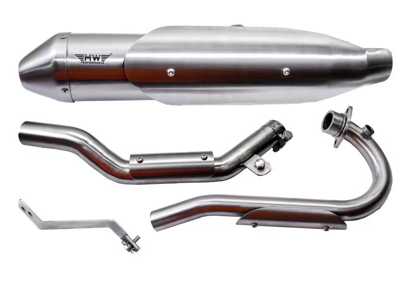 Motowings Performance Thrasher Exhaust for Hero Xpulse 200 (BS4 / BS6 2V / 4V / Rally / Pro) | Stainless Steel 304 Slip-On