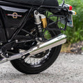 Motowings Performance Trident Version 2 Polish Exhaust for Royal Enfield Interceptor 650 | Premium Slip-On Upgrade