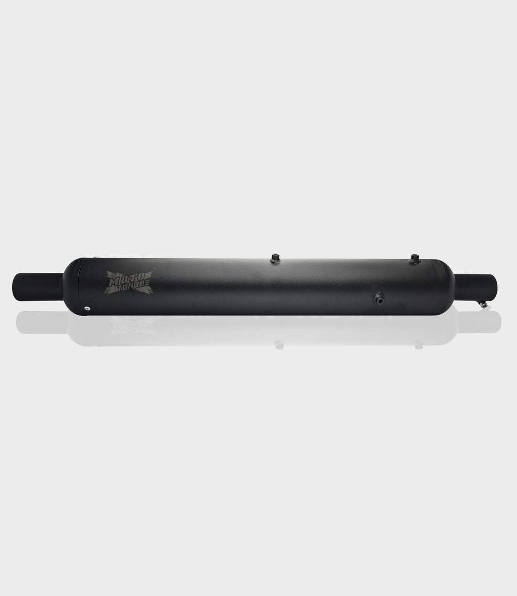 Moto Torque Replica Black Exhaust (BS6) for Royal Enfield – Stock Look Performance Bass Silencer