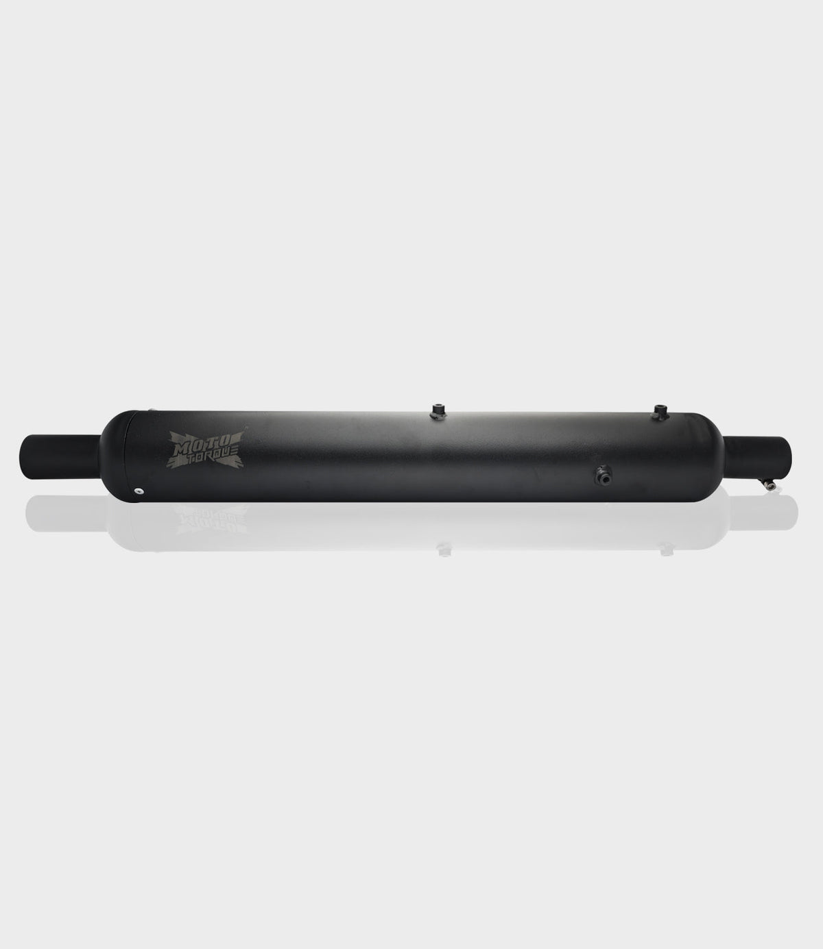 Moto Torque Replica Black Exhaust (BS6) for Royal Enfield – Stock Look Performance Bass Silencer