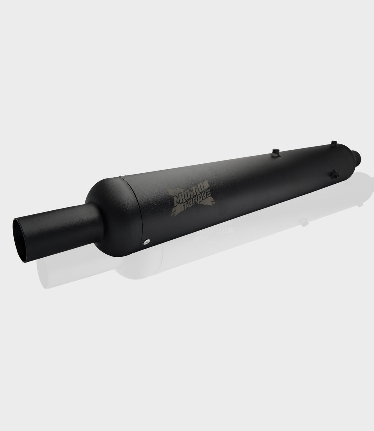 Moto Torque Replica Black Exhaust (BS6) for Royal Enfield – Stock Look Performance Bass Silencer - View 2