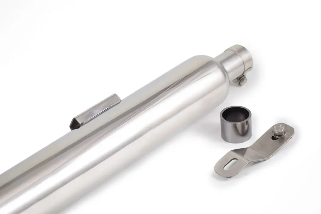 Powerage Slip-On Exhaust for Royal Enfield 350 / 500 – Polish Finish Long Type Performance Exhaust - View 3