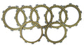High Quality Paper Based Clutch Plates Suitable For Honda Cbr400 Set Of 6 Clutch Plates &Amp; 1 Friction