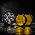 7 LED Round Yellow Filter Cap (Pack of 2) for Fog Lamp