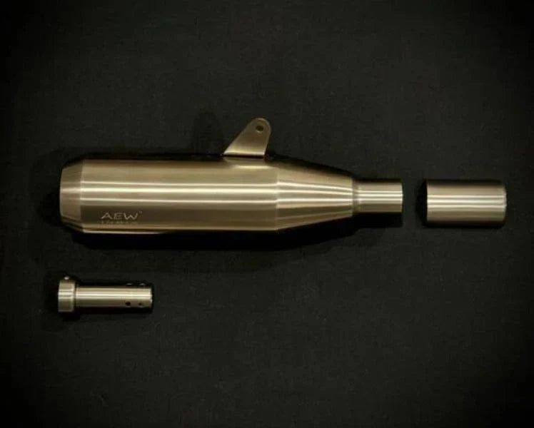 AEW EDGE Free Flow Exhaust for Royal Enfield Bear 650 | Performance Silencer | AEW Exhaust