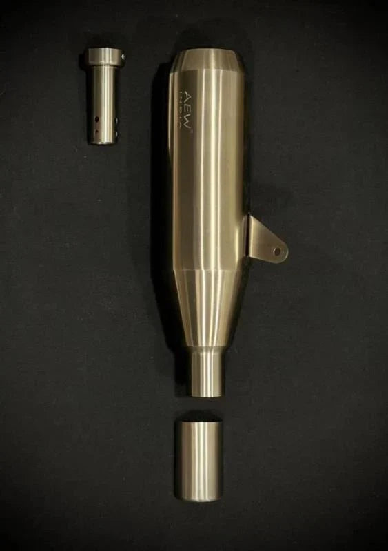 AEW EDGE Free Flow Exhaust for Royal Enfield Bear 650 | Performance Silencer | AEW Exhaust - View 2