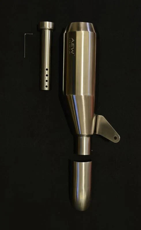 AEW EDGE Free Flow Exhaust for Royal Enfield Guerrilla 450 | Performance Silencer | AEW - View 2