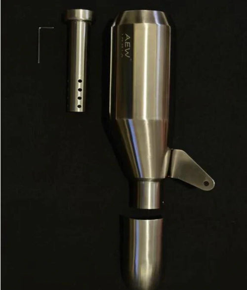 AEW EDGE Free Flow Exhaust for Royal Enfield Himalayan 450 / Guerrilla 450 | AEW Performance Silencer