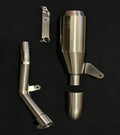 AEW EDGE Free Flow Exhaust with Mid Pipe & Centre Stand Bracket for Royal Enfield Himalayan 450 / Guerrilla 450 | AEW