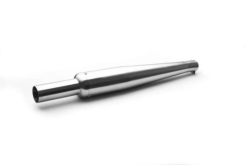 AEW Goldstar Wild Boar Exhaust Silencer for Royal Enfield | Mild Steel Chrome, Heat Resistant Full Black & Stainless Steel