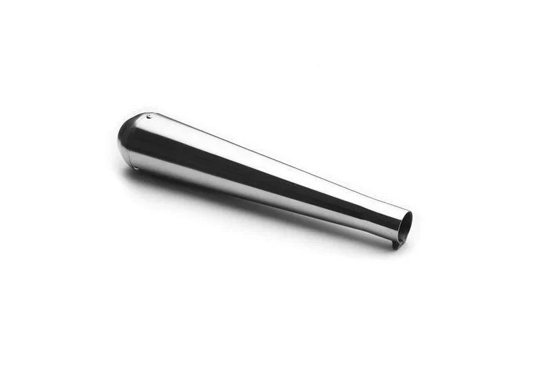 AEW Megaphone Exhaust Silencer for Royal Enfield Motorcycles | Mild Steel Chrome, Heat Resistant Full Black & Stainless Steel