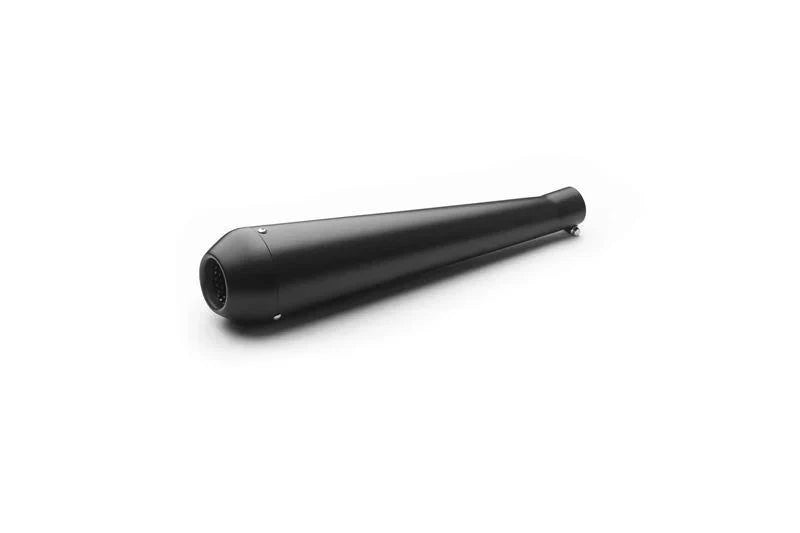 AEW Megaphone Exhaust Silencer for Royal Enfield Motorcycles | Mild Steel Chrome, Heat Resistant Full Black & Stainless Steel