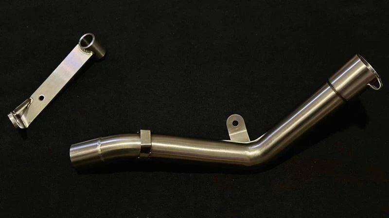 AEW Mid Pipe with Centre Stand Bracket for Royal Enfield Guerrilla 450 | Performance Exhaust Mid Pipe | AEW - View 2