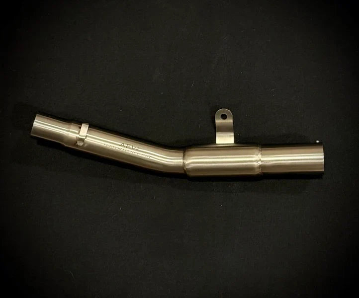 AEW Mid Pipe with Performance Catalytic Converter for Royal Enfield Bear 650 | High Performance Exhaust Mid Pipe - View 2
