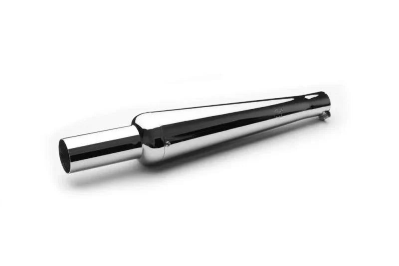 AEW Monster Exhaust Silencer for Royal Enfield Motorcycles | Mild Steel Chrome, Heat Resistant Black Chrome & Stainless Steel