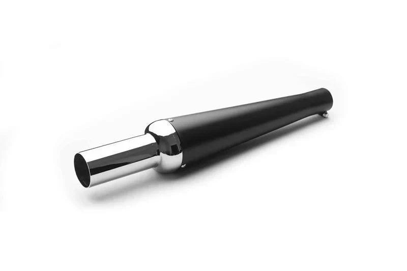 AEW Monster Exhaust Silencer for Royal Enfield Motorcycles | Mild Steel Chrome, Heat Resistant Black Chrome & Stainless Steel