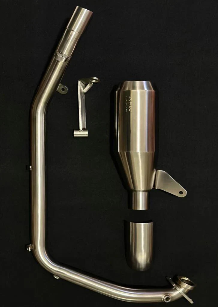 AEW Performance Full System Exhaust for Royal Enfield Himalayan 450 | Free Flow Performance Exhaust | AEW