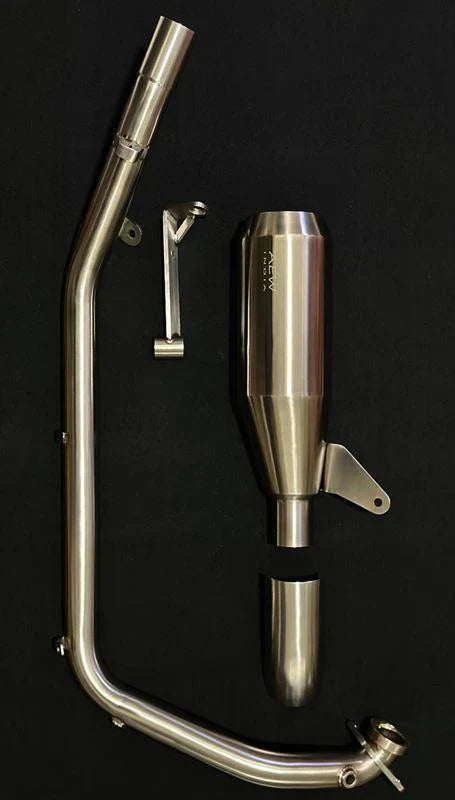 AEW Performance Full System Exhaust for Royal Enfield Guerrilla 450 | Free Flow Performance Exhaust | AEW - View 2