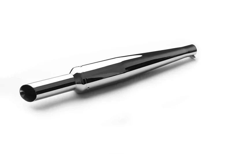 AEW Silver Star Performance Exhaust | Motorcycle Free Flow Silencer | Chrome, Black & Stainless Steel Variants