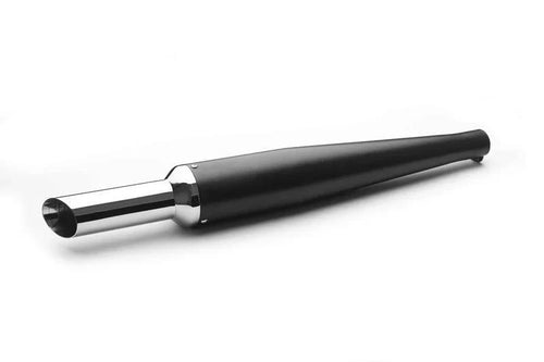 AEW Silver Star Performance Exhaust | Motorcycle Free Flow Silencer | Chrome, Black & Stainless Steel Variants - View 2