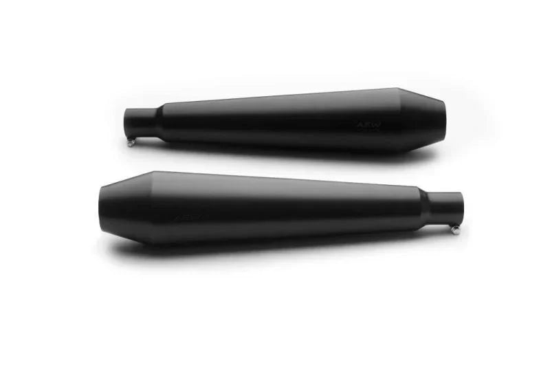 AEW TE 101 Megaphone Exhaust for Interceptor 650 / Continental GT 650 | Stainless Steel / Black / Chrome | AEW Silencer