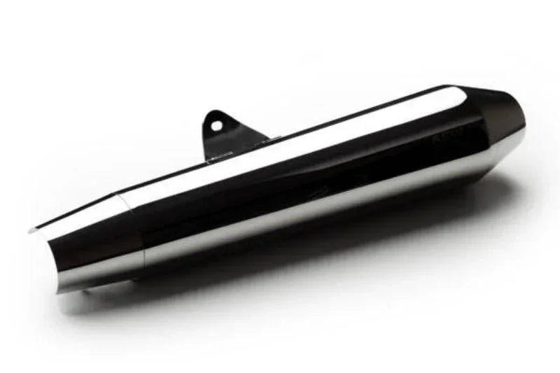 AEW TE 102 Megaphone Performance Exhaust for Interceptor 650 / Continental GT 650 | Black, Stainless Steel & Mirror Polish