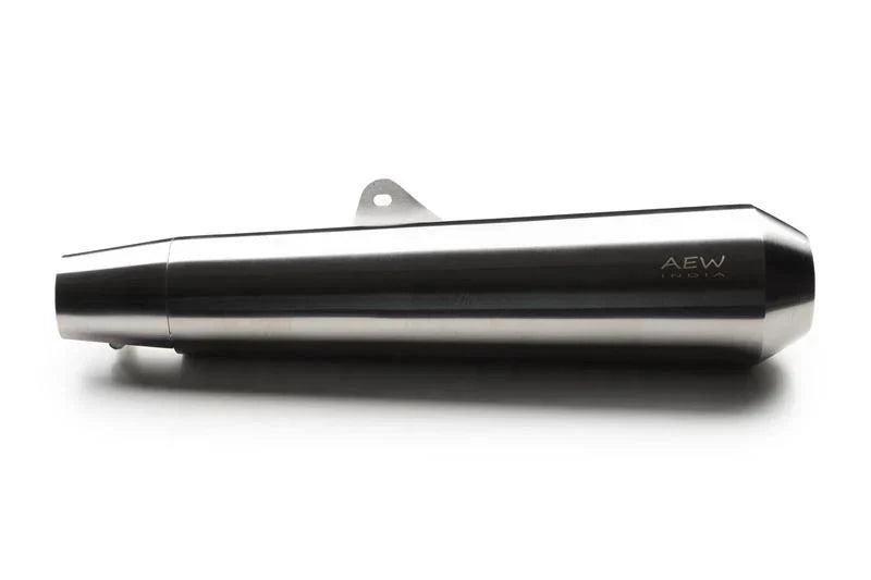 AEW TE 103 Megaphone Performance Exhaust for Interceptor 650 / Continental GT 650 | Black & Stainless Steel Variants - View 9