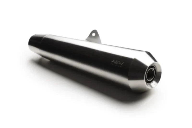 AEW TE 103 Megaphone Performance Exhaust for Interceptor 650 / Continental GT 650 | Black & Stainless Steel Variants - View