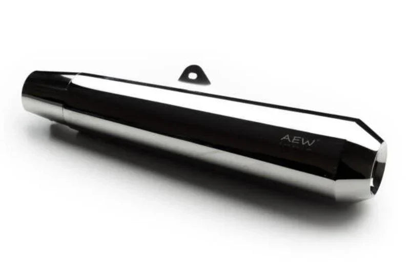 AEW TE 103 Megaphone Performance Exhaust for Interceptor 650 / Continental GT 650 | Black & Stainless Steel Variants - View
