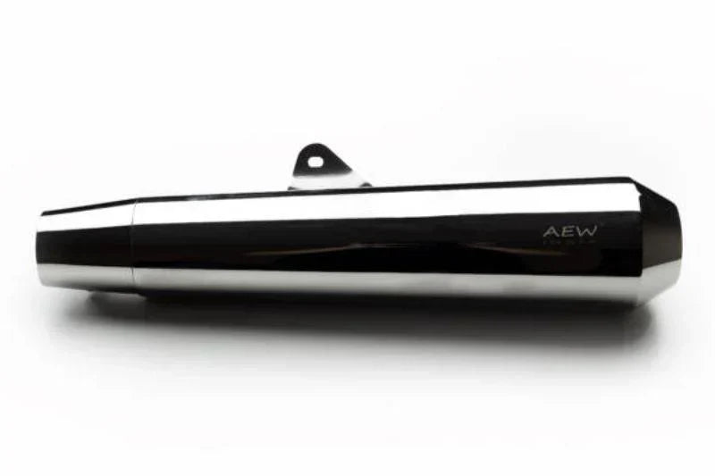 AEW TE 103 Megaphone Performance Exhaust for Interceptor 650 / Continental GT 650 | Black & Stainless Steel Variants - View