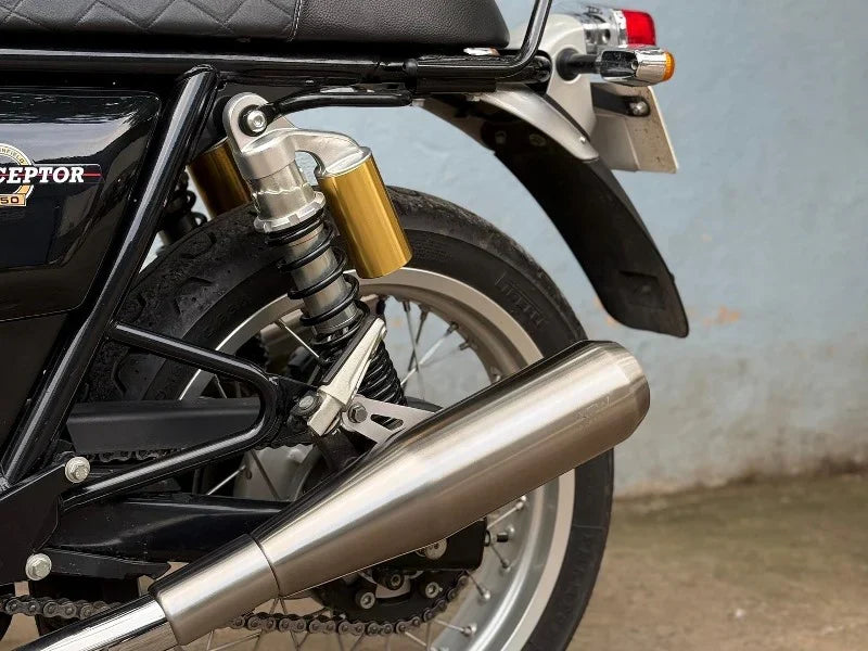 AEW TE104 Edge Performance Exhaust for Royal Enfield Interceptor 650 / Continental GT 650 | Stainless Steel Variants - View 2