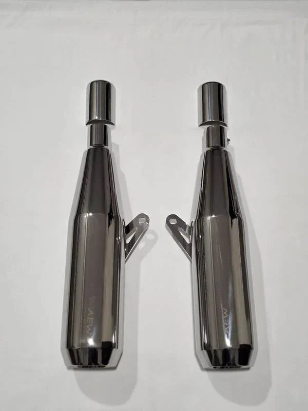 AEW TE104 Edge Performance Exhaust for Royal Enfield Interceptor 650 / Continental GT 650 | Stainless Steel Variants - View 3
