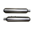AEW Performance Exhaust for Royal Enfield Super Meteor 650 | TE 202 SS304 Stainless Steel Matt Polish Silencer
